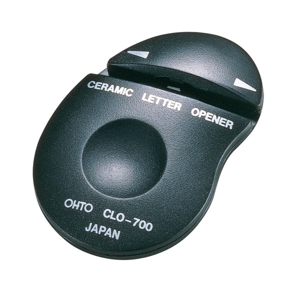 Auto ceramic black letter opener (japan import)