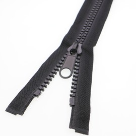 #10 Heavy Duty Zippers for Sewing Separating Plastic Zippers Black Tape for Sleeping Bags, Boats, Canvas,Dog Beds, Covers, Tents (72 Inch, Black) YIGUANXIN