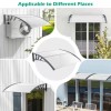Costway 48" x 40" Door Exterior Window Awning Canopy Polycarbonate