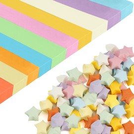 1350 Sheets Star Origami Paper 10 Assortment Color Star Paper Strips,Wish Paper,Lucky Star,Origami Paper Stars Strips,Double Sided Origami Paper,DIY Lucky Star Paper,Handmade Star Origami