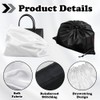 2 PCS 50×40cm Dust Bags for Handbags White Black Purse