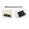 FAFEFC 6 Pieces of Stainless Steel Tile Hanging Code Heavy