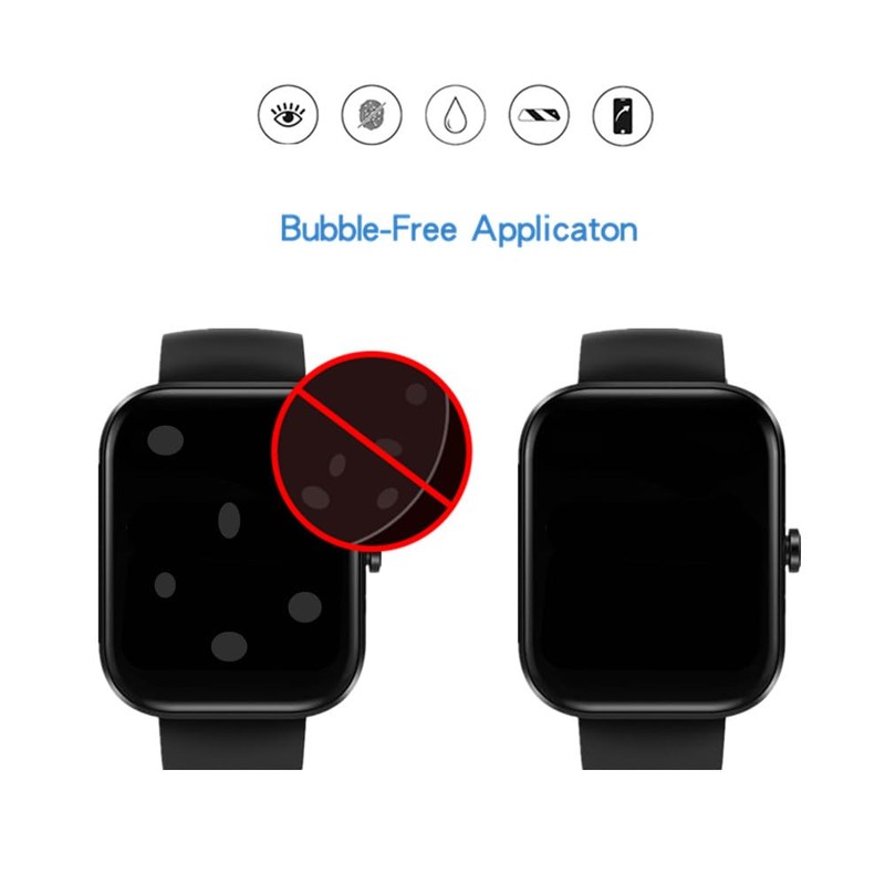 MIHENCE Screen Protector Compatible for TOZO S7 Smartwatch 1.85", HD