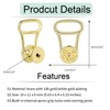 DCRSLB Earring Backs for Droopy Ears, Druable Button Shape Locking