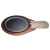 XZHOUSE Fajita Skillet Set Cast Iron Skillet Set 7.1in*9.84in with