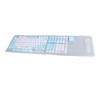 129 Keys Keycaps for XDA Height Accurate Keystrokes Blue White