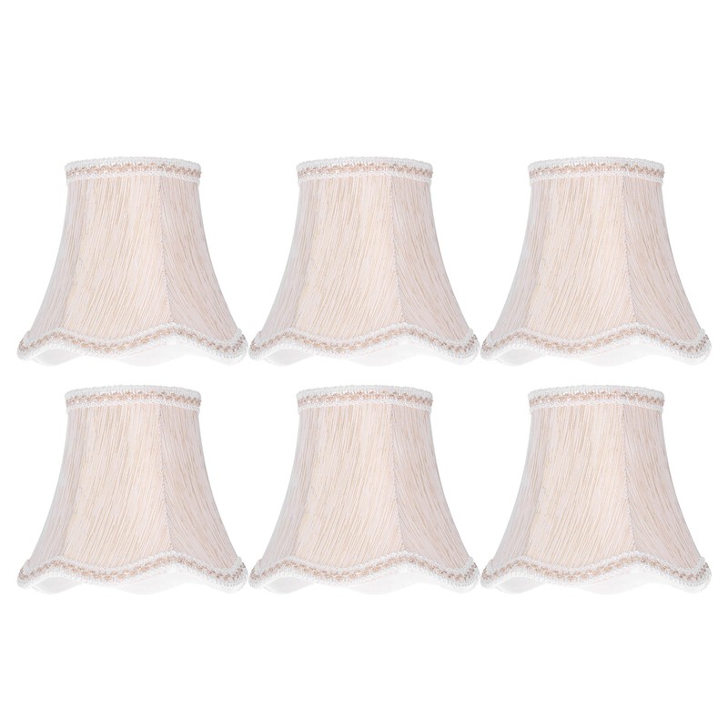 6Pcs European Style Lampshade Cloth Lamp Shade Chandelier Wall Light