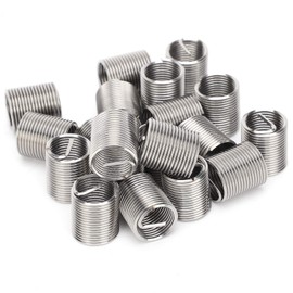 Pack of 20 Wire Thread Inserts Thread Repair Sleeve Kit M12 x 1.25 Steel Sheath Spiral Wire Helicoil Screw for Car Repairs (2D)
