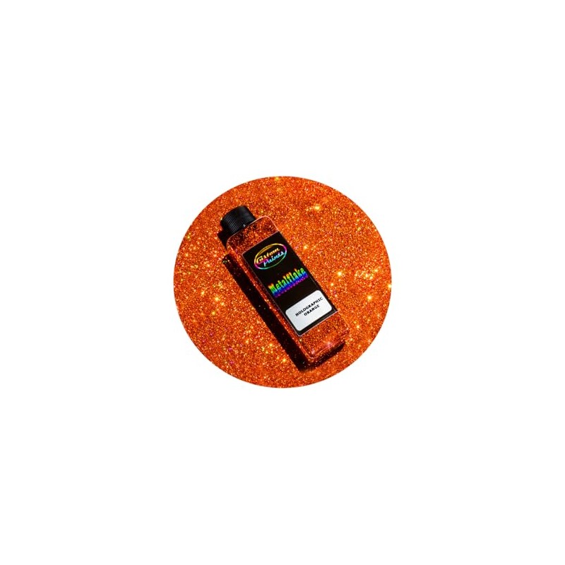 Specialist Paints 2oz of Holographic Metal Flake Orange - Medium