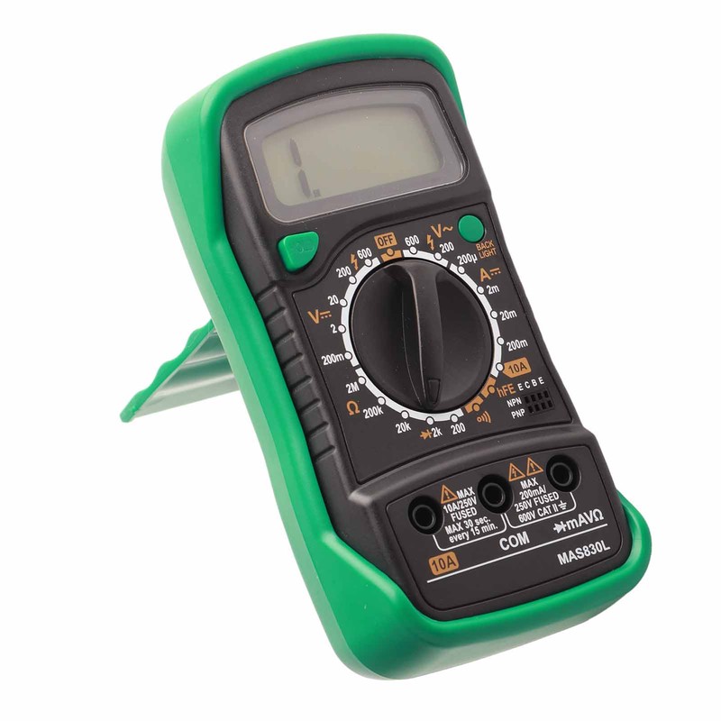 MAS830L Digital Multimeter Portable High Accuracy Button Electrician Meter Digital