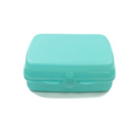 Tupperware To Go 38001 Sandwich Box Light Turquoise Lunch Box School