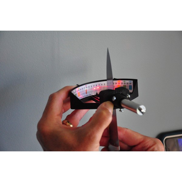Laser Knife Edge Reader- See how sharp your knife is with laser precision. For use with sharpening stones and professional equipment.