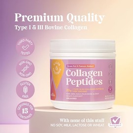 21st Century, Hydrolyzed Collagen Peptides, 20g, Unflavored | Bovine Collagen Peptide, Type I & III.