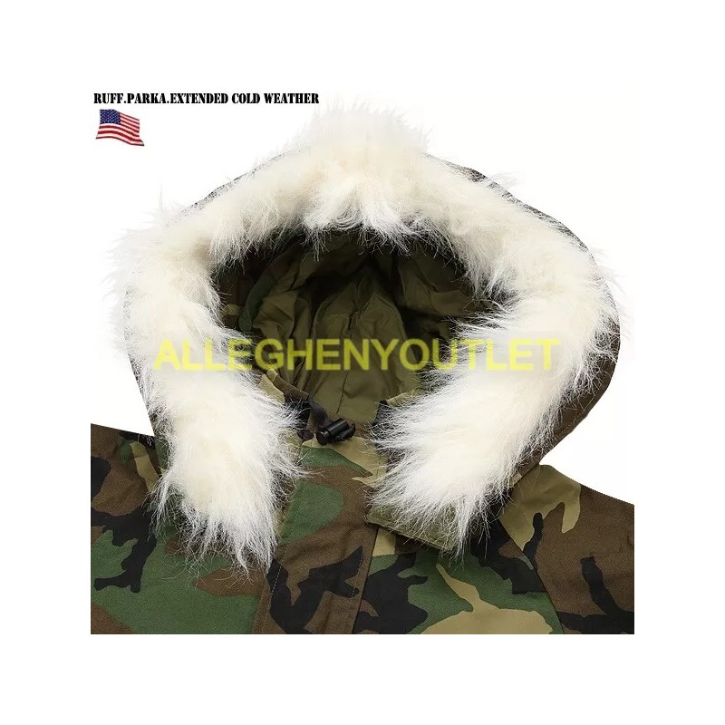 US Military FUR RUFF ATTACHMENT for Hood of Cold Weather
