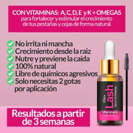 Vitalis Suero Para Crecimiento De Pestañas 100% Natural Lash