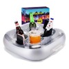 YODOOLTLY Inflatable Floating Drink Holder with 6 Holes Large Capacity