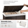 OIAHOMY Large Storage Basket with Lid, 42.3 Gallon (160L) Blanket