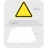 12 x 7cm Triangular Yellow 7cm Trap Warning Sign