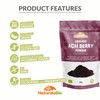 Organic Acai Berries Powder - Freeze-Dried - 50g. Brazilian Acai,