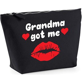 Hippowarehouse Grandma Got Me printed make up cosmetic wash bag 18x19x9cm