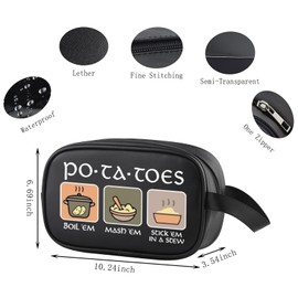 Fantasy Movie Clear Makeup Bag Ring Movie Lover Merch Bookish Bookworm Merch (Potatoes Cbag EU)