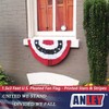 USA Pleated Fan American Flag Bunting Red White Blue Decoration