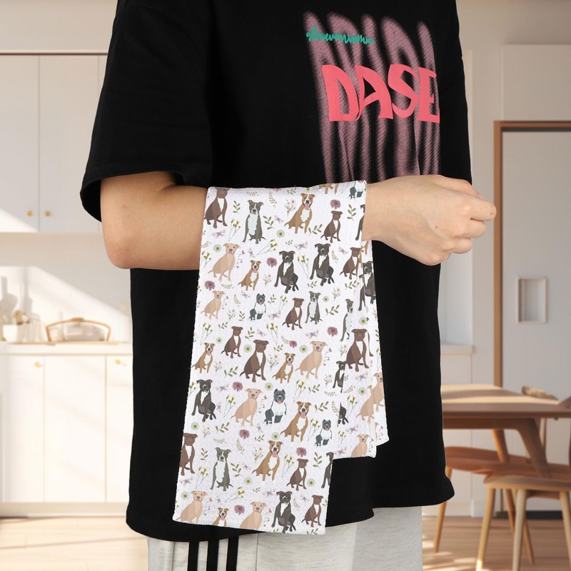 G2TUP Pitbull Kitchen Towels Pitbull Owner Gifts Pitbull Lover Gifts