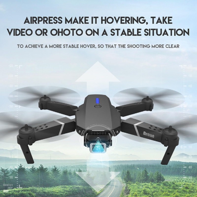 YSAMAX GPS Drone E88 RC Quadcopter Aircrafts, Foldable And Compact