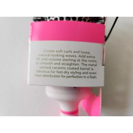 GSQ by GLAMSQUAD Ceramic Thermal Brush Extra More Volume & More Style -Neon Pink