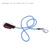 AYNEFY Boating Paddle Leash,kayak leash ylon Paddle Leash Black Elastic