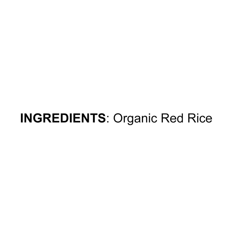 Organic Red Rice, 5 Pounds - Non-GMO, Raw, Vegan, Bulk