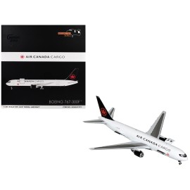 DCD Boeing 767-300F Die-Cast Commercial Aircraft 'Air Canada Cargo' (C-GXHM) Gemini 200 Interactive Series in White Black Tail