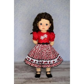 Doll Clothes Pattern 18" My Meadow BB Saffi Bailey Chubby 1/4 msd BJD Luminaria