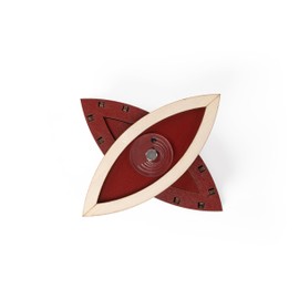 Recent Toys Constantin Eye of Horus Puzzle Box, Wooden 3D Puzzle Box Brain Teaser, for Teens and Adults.