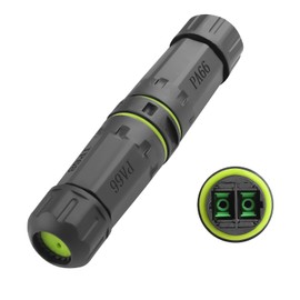 QIANRENON Dual SC to SC Simplex Fibre Waterproof Connector Coupler 2 SC/APC Female to 2 Female Hybrid Optical Fiber Outdoor Explosion Proof Adapter Extender IP68, M20, for Telecom Network FTTH