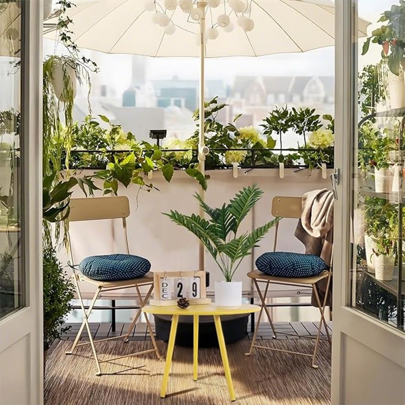 MTSDM Patio Side Table, Round Side Table, Bay Window Desk