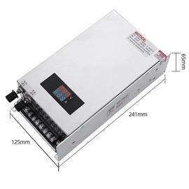 Adjustable Switch Power Supply, DC 0-48V 1000W 20A Adjustable LED Adapter, 1000W Transformer Converter
