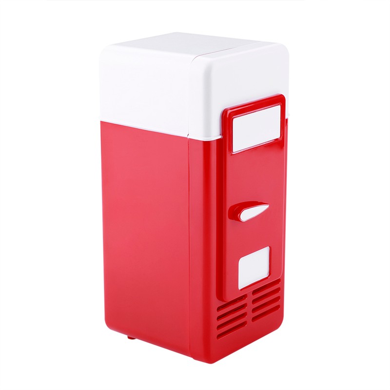LED Mini USB Refrigerator USB Refrigerator Drinks Beverage Cans Refrigerator