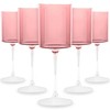 Bluesky Pink & Clear Two-Tone Wine Glass Set - 9