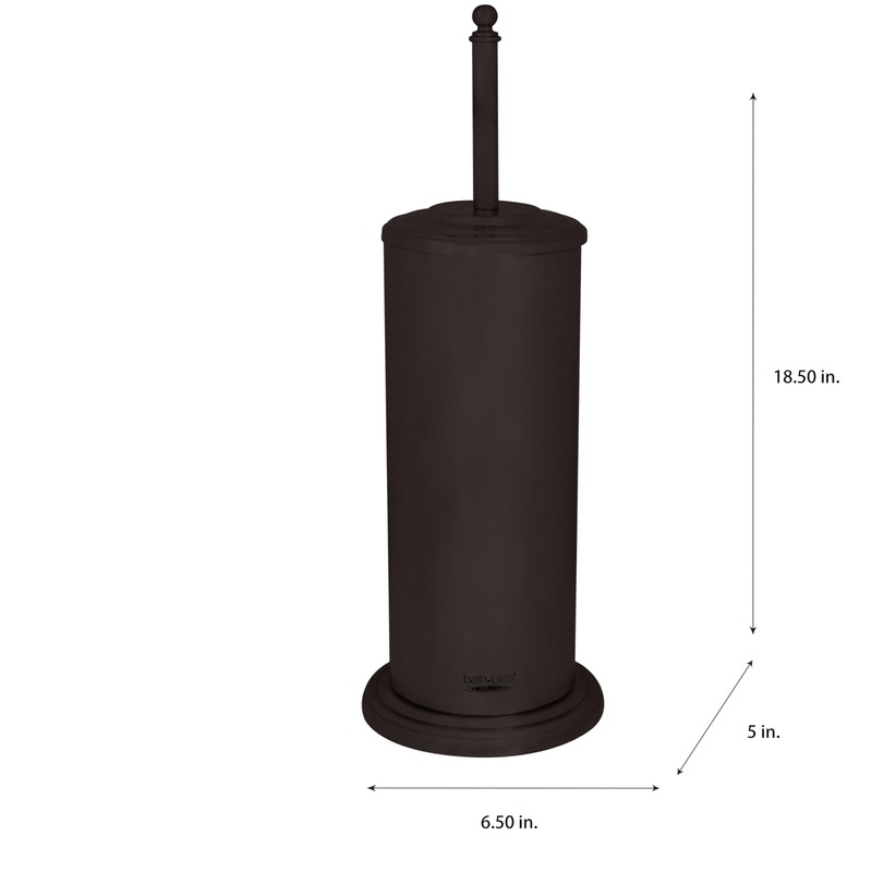 Bath Bliss Bathroom Accessories 3 Piece Trash Can, Plunger &