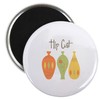 CafePress Hip Vases Magnets 2.25" Round Magnet, Refrigerator Magnet