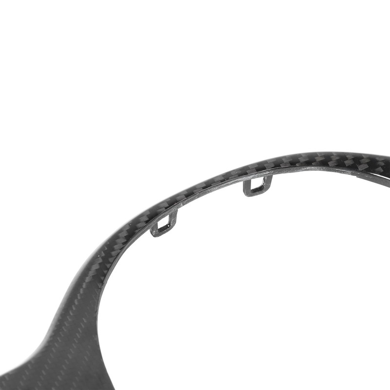 Car Steering Wheel Frame Cover Trim Sticker Decoration Carbon Fiber