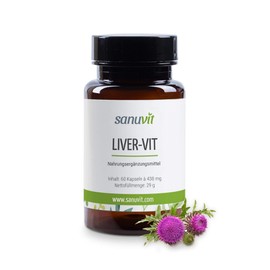 Sanuvit Liver-Vit 60 Capsules – Pure Product Direct from Manufacturer (Hypoallergenic Manufactory)