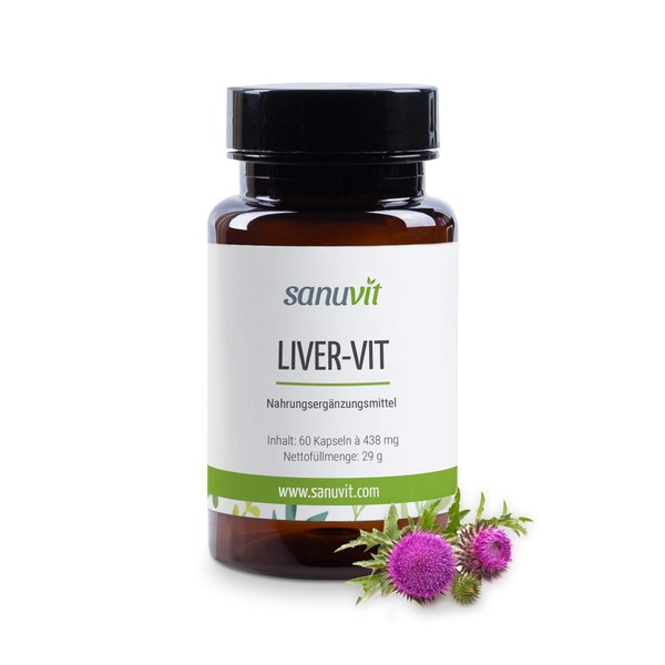 Sanuvit Liver-Vit 60 Capsules – Pure Product Direct from Manufacturer