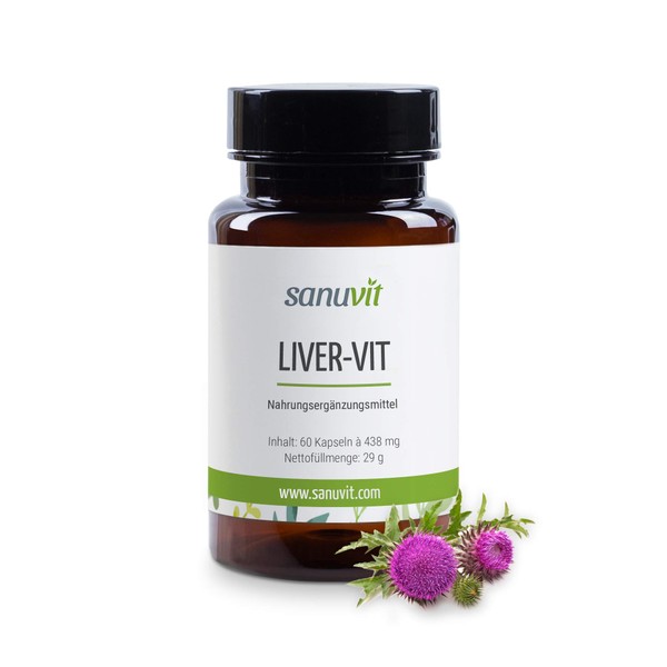 Sanuvit Liver-Vit 60 Capsules – Pure Product Direct from Manufacturer (Hypoallergenic Manufactory)