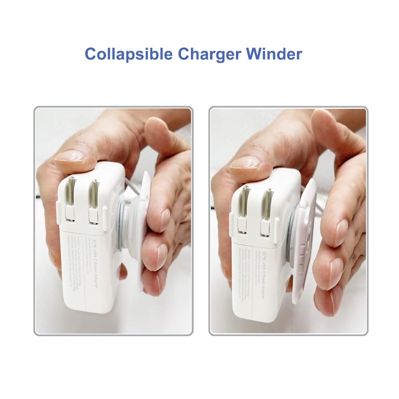 Collapsible Charger Organizer and Travel Accessory Compatible with Mac Book