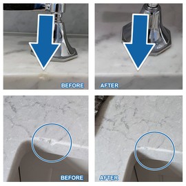 Granite Repair Kit for Countertop (Transparent), Traceless Match for Any Color & Pattern of Granite, Granite Repair Kit for Chips, Cracks & Holes on Marble, Granite and Other Stone Surfaces, 59ml