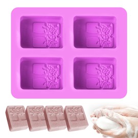 Seife GießFormen Silikon, Seifenformen Silikon, Silikonform Seife, SeifengießForm Diy Seife Selber Machen, Silikonform für Handarbeit Seife Kuchen Schokolade