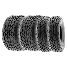 SunF 19x7-8 18x9.5-8 Hardpack Race Sport ATV UTV Quad Tire 6 PR A021 - BUNDLE
