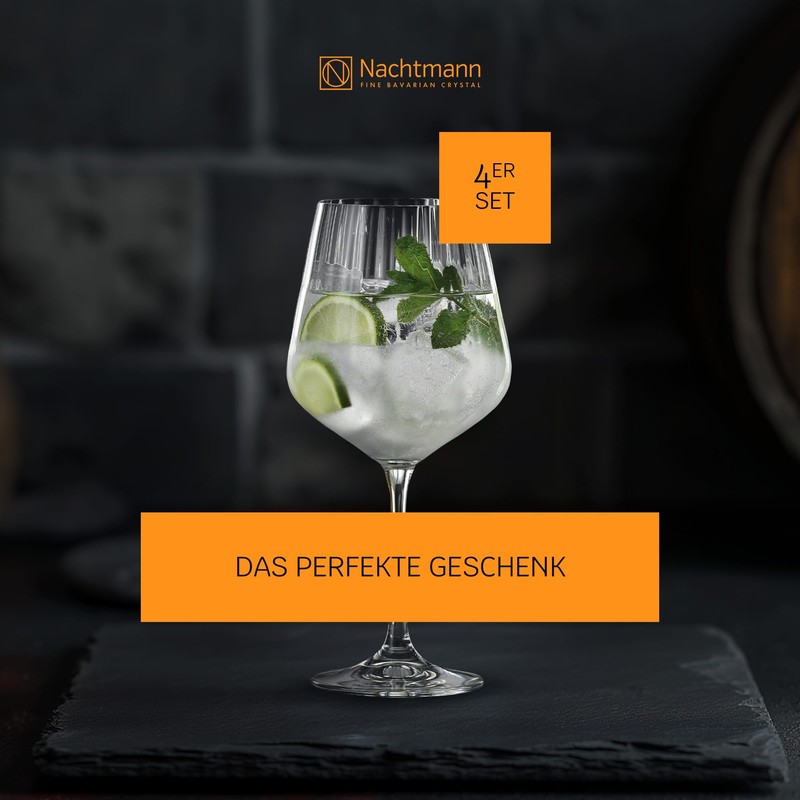 Nachtmann Gin & Tonic Glasses (Set of 4) - Crystal